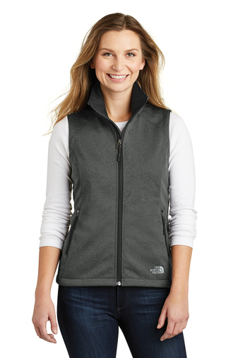 The North Face ® Ladies Ridgewall 100% Recycled Polyester Soft Shell Vest With Pockets